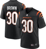 Nike Men's Nike Chase Brown  Black Cincinnati Bengals Team Game Jersey