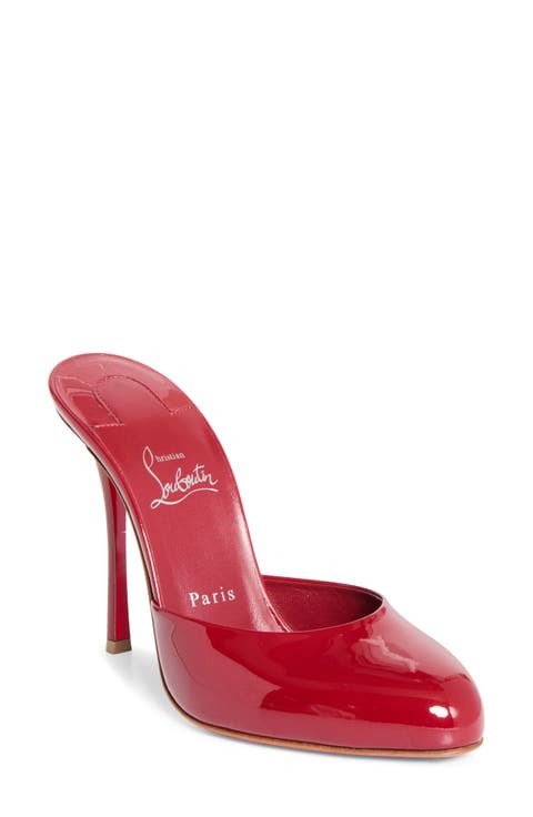 Dolly Patent Leather Heeled Mule