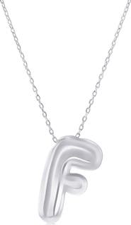SIMONA Bubble Initial Pendant Necklace