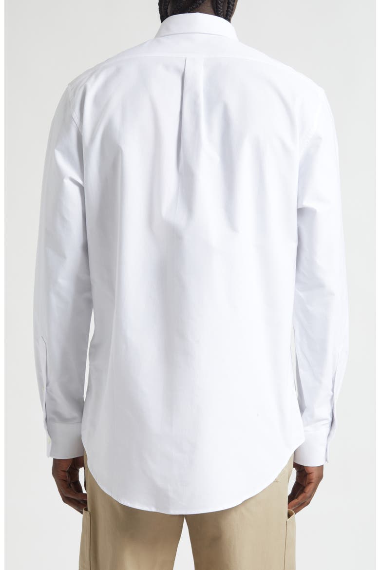 Classic Fit Cotton Oxford Button-Down Shirt, Alternate, color, WHITE
