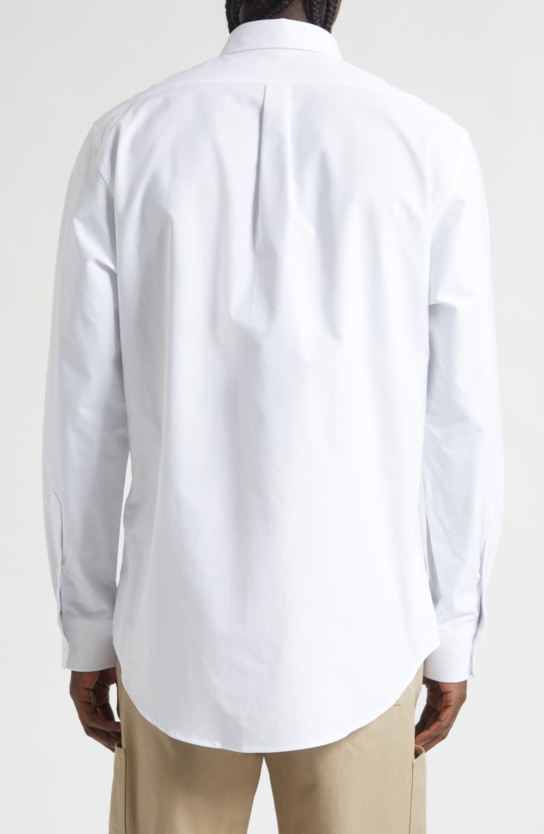 Givenchy Classic Fit Cotton Oxford Button-Down Shirt, Alternate, color, White