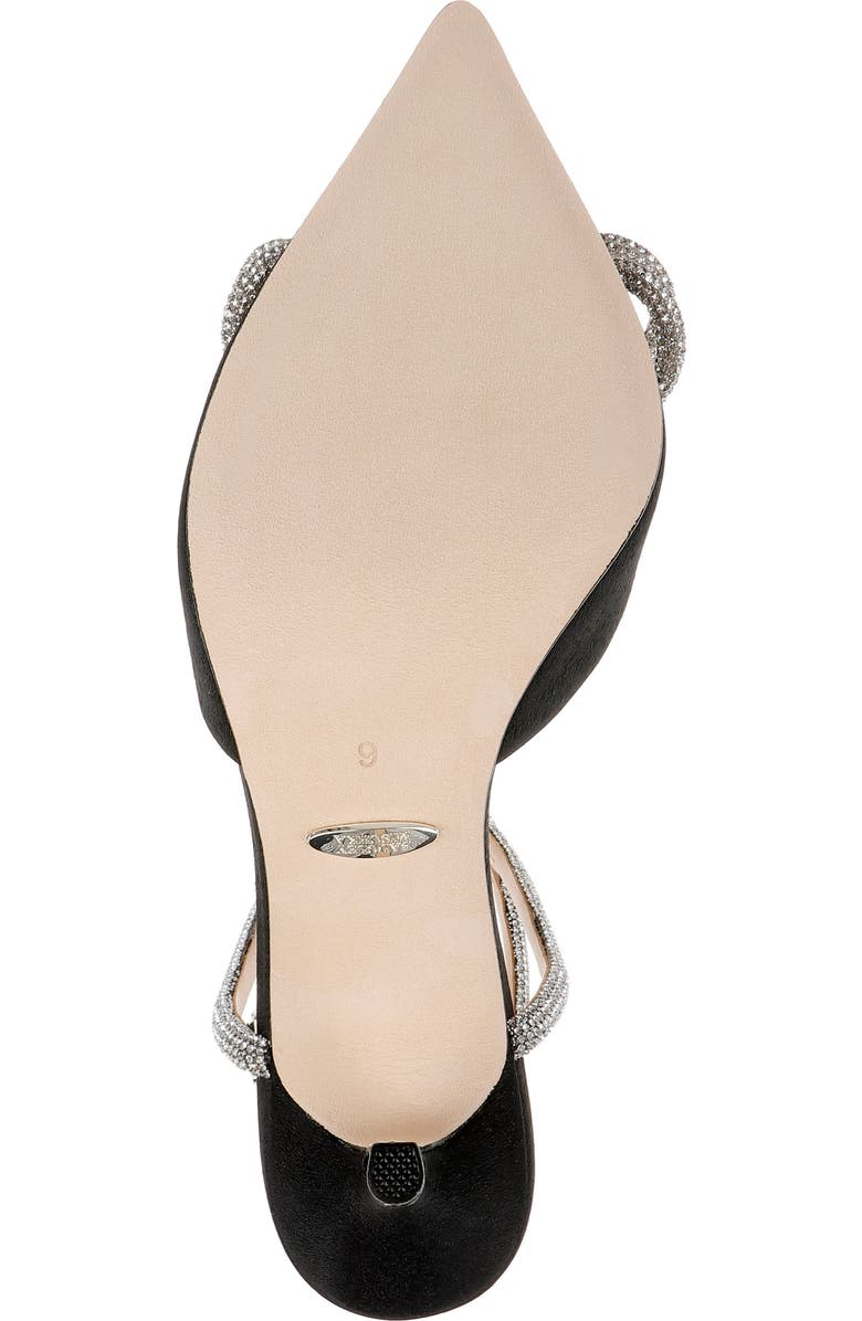 Badgley Mischka Collection Jasmine Pointed Toe Pump, Alternate, color, Black Crepe