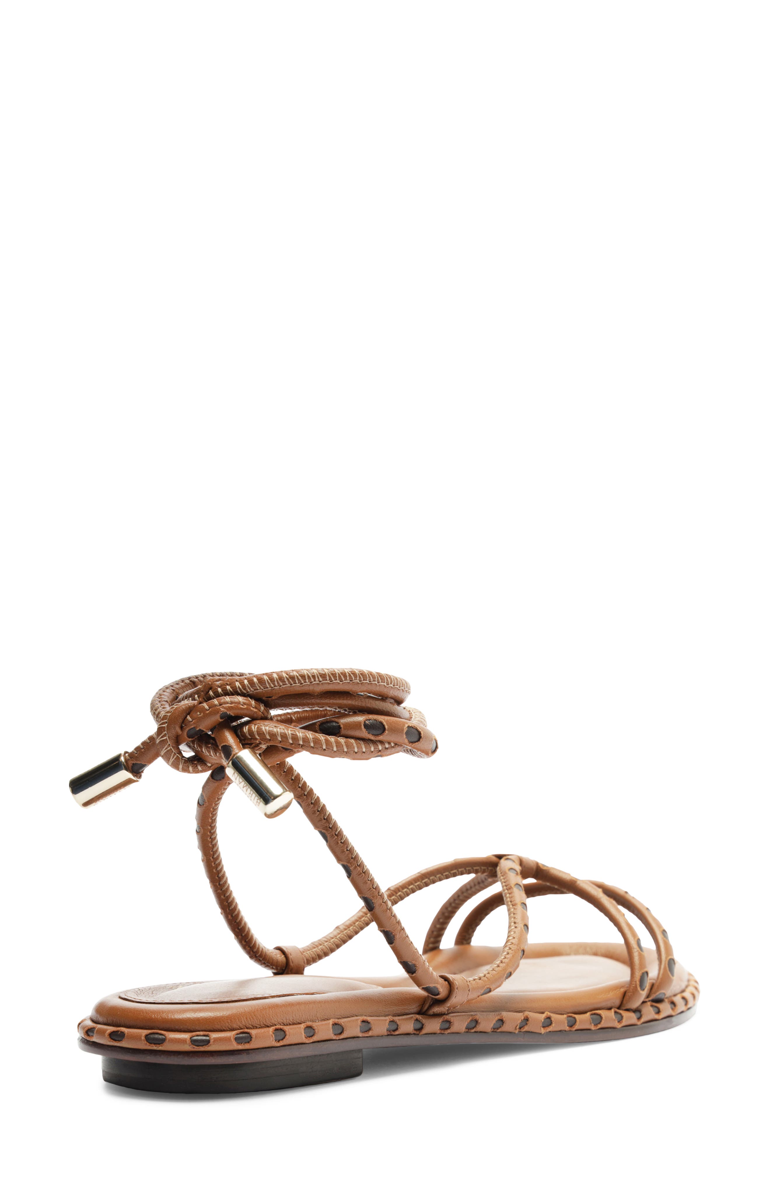 Donna Ankle Wrap Sandal, Alternate, color, ESPRESSO/ DARK BROWN