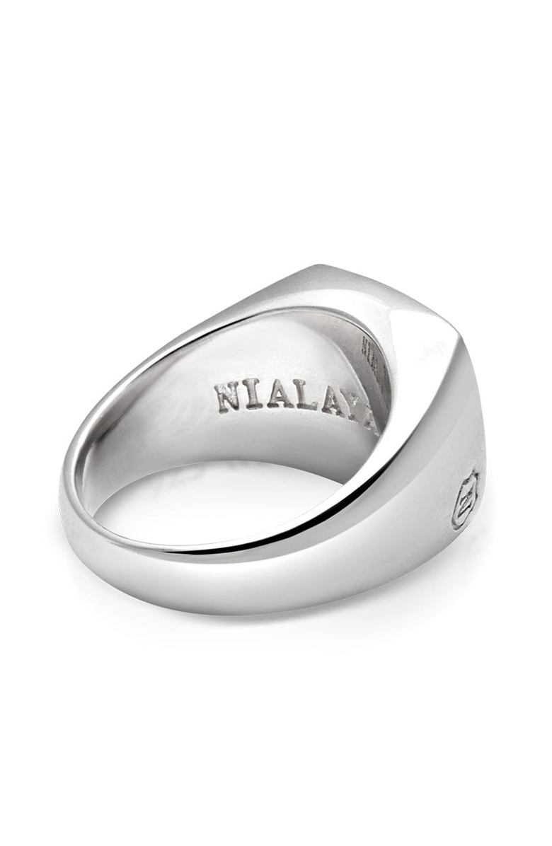 Nialaya Silver Signet Ring, Alternate, color, Silver / Onyx