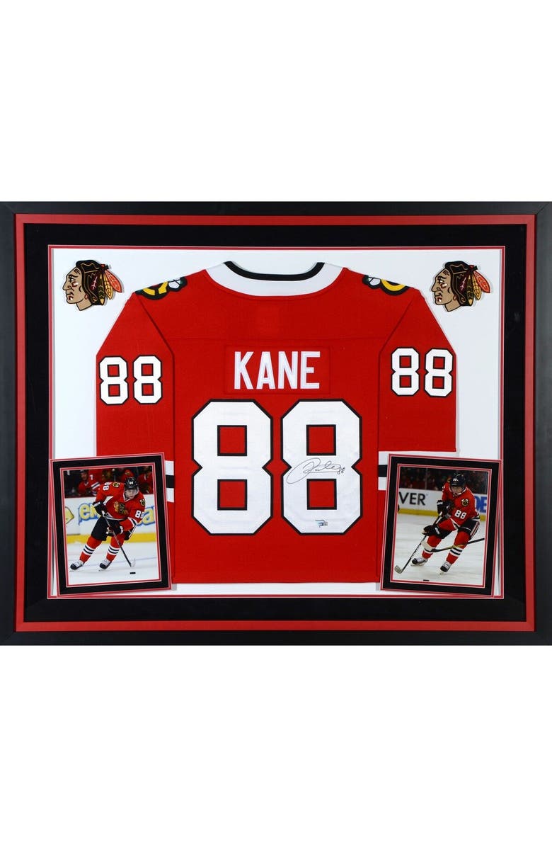 FANATICS AUTHENTIC Patrick Kane Chicago Blackhawks Deluxe Framed Autographed Red Fanatics Breakaway Jersey, Main, color, 