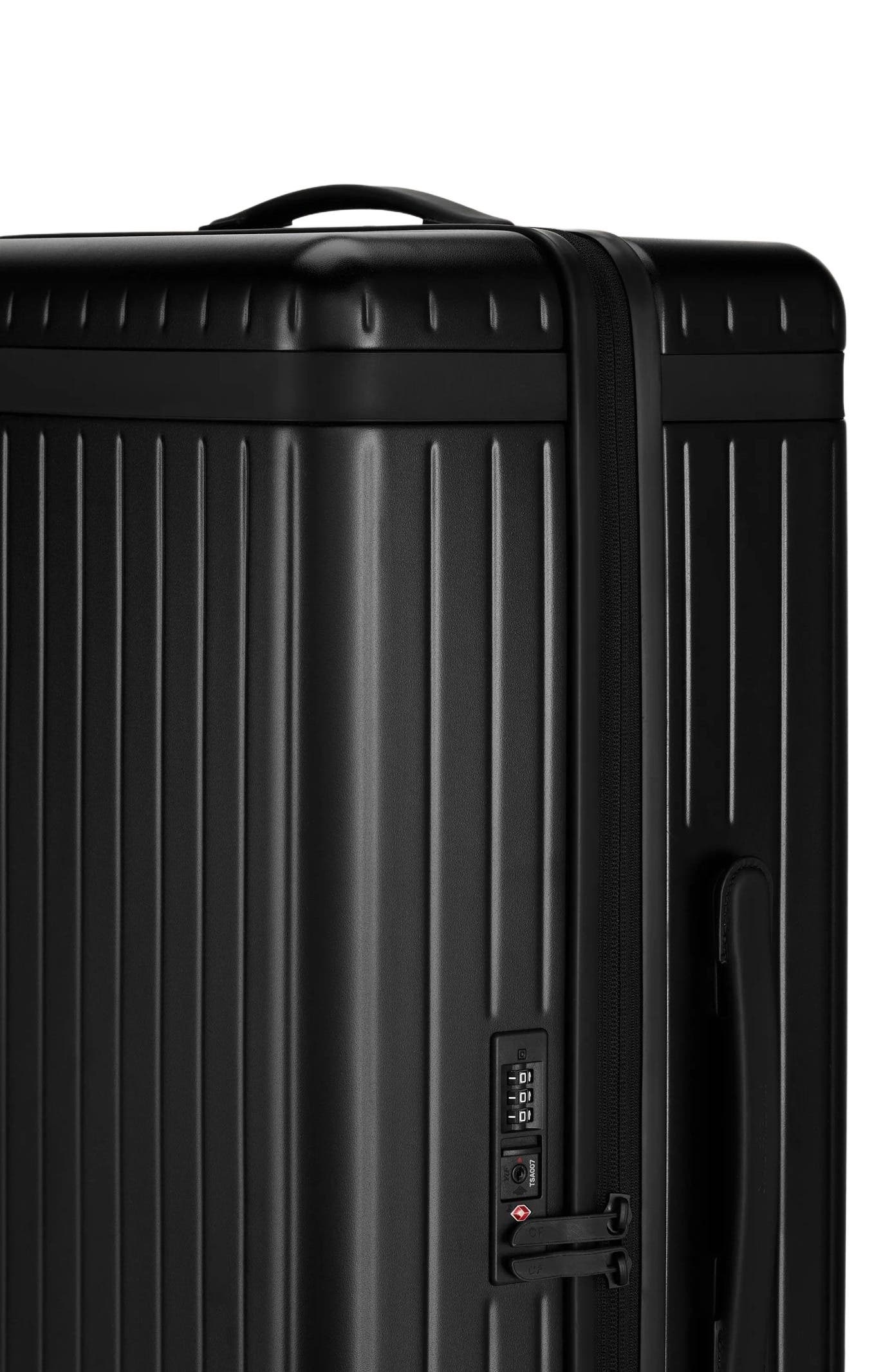 Carl Friedrik The Large Check-in Suitcase, Alternate, color, Black / Black