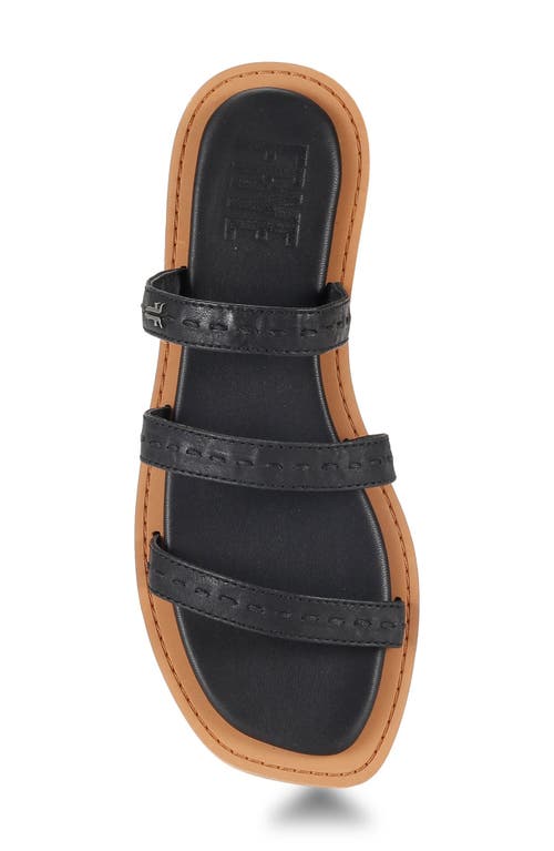 Frye Faye Strappy Slide Sandal In Black