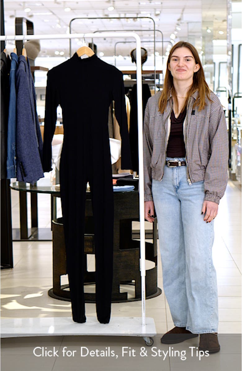 Bow Detail Long Sleeve Jumpsuit, sales video thumbnail