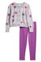 Kids' Tossed Heart Cargidan & Solid Leggings Set