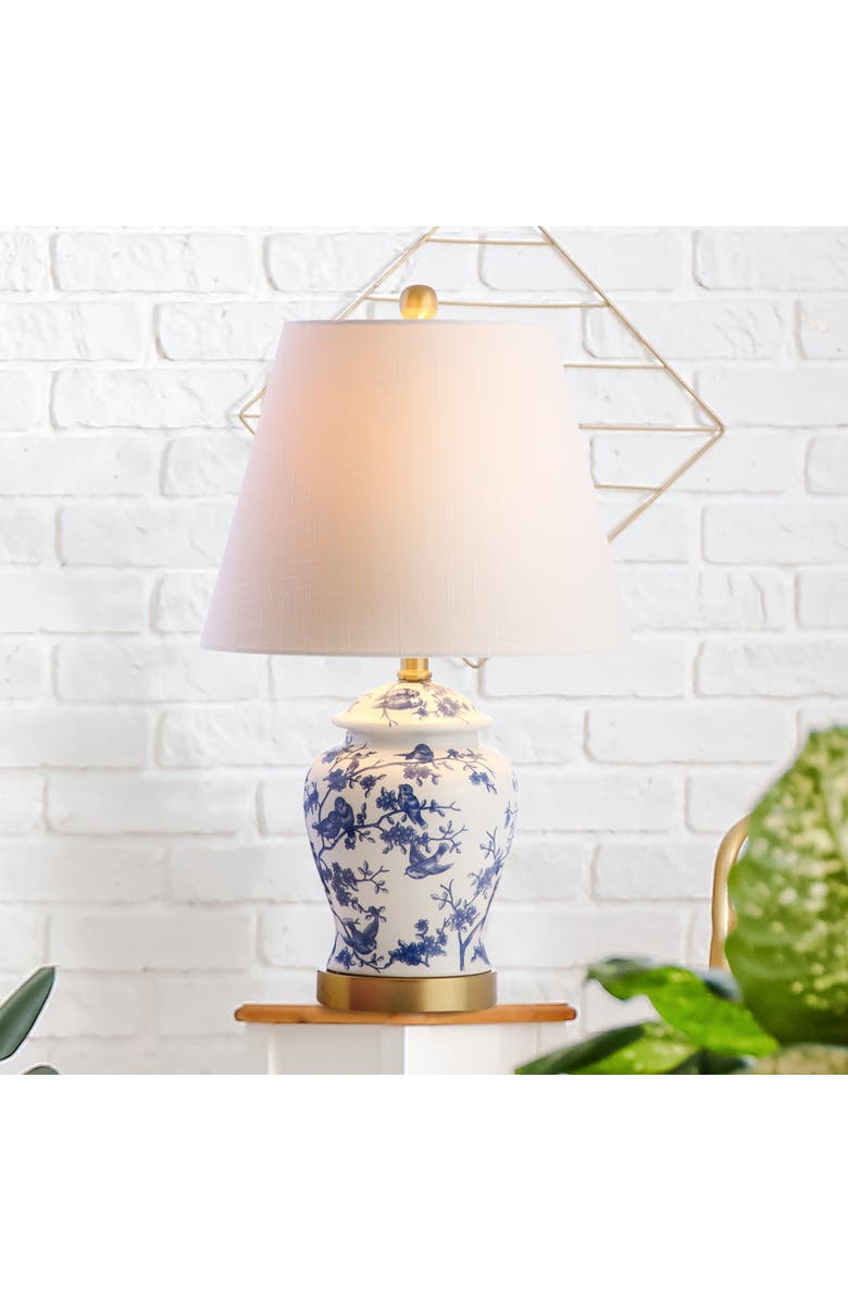 JONATHAN Y Penelope Chinoiserie Classic LED Table Lamp, Alternate, color, Blue/White