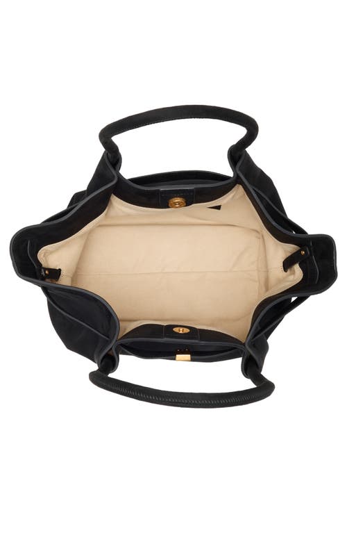 Jw Pei Medium Hana Faux Suede Tote In Black