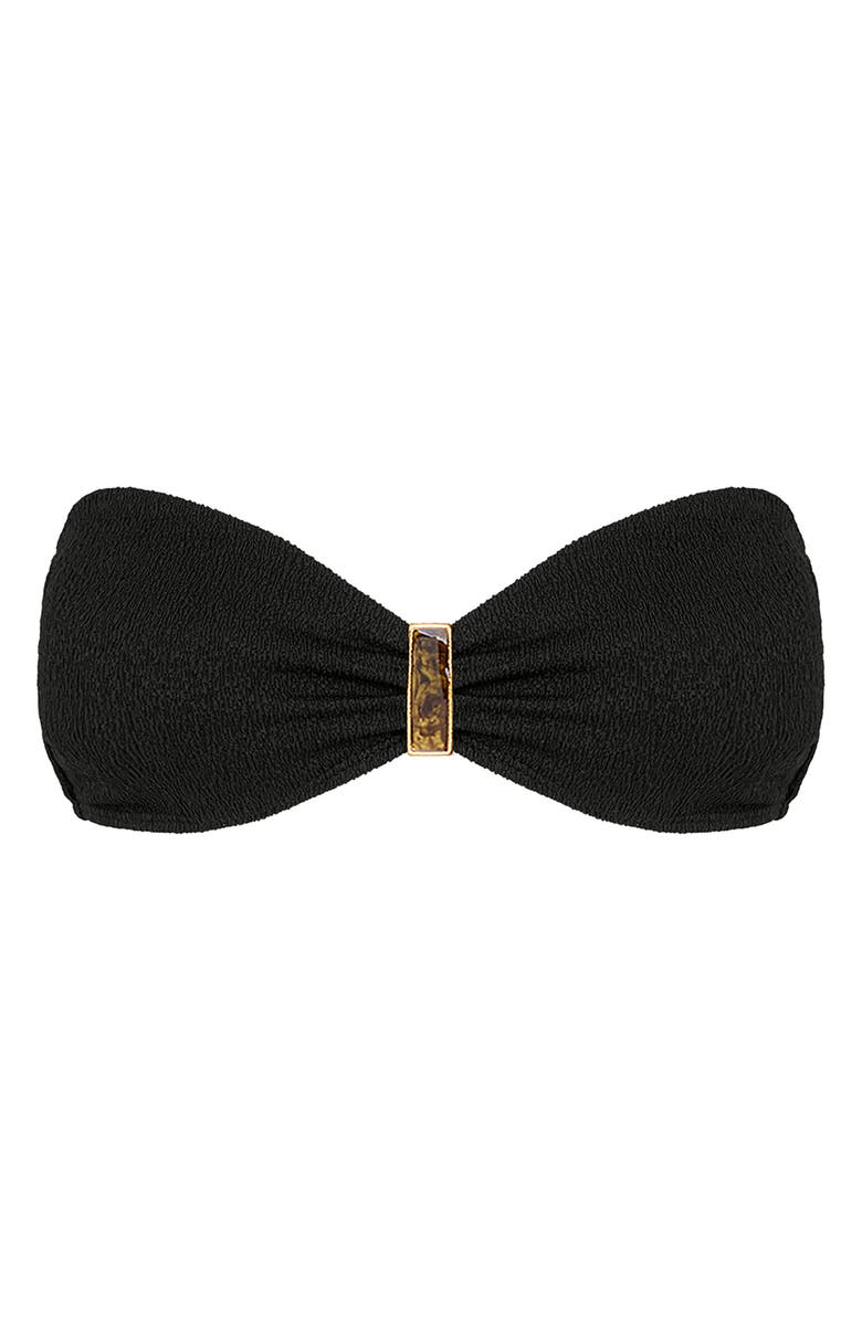 ViX Paula Hermanny Firenze Blake Convertible Bandeau Bikini Top, Alternate, color, Black