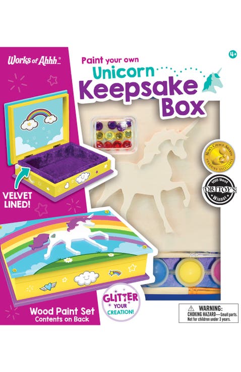 Unicorn Keepsake Box Wood Craft Kit