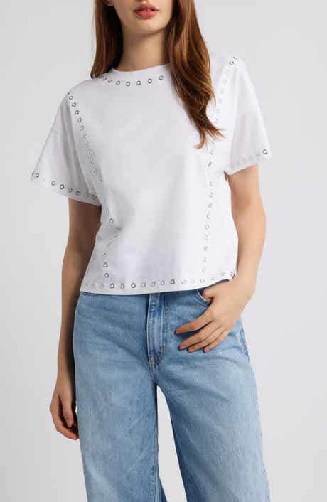 rag & bone Kelly Grommet Boxy T-Shirt