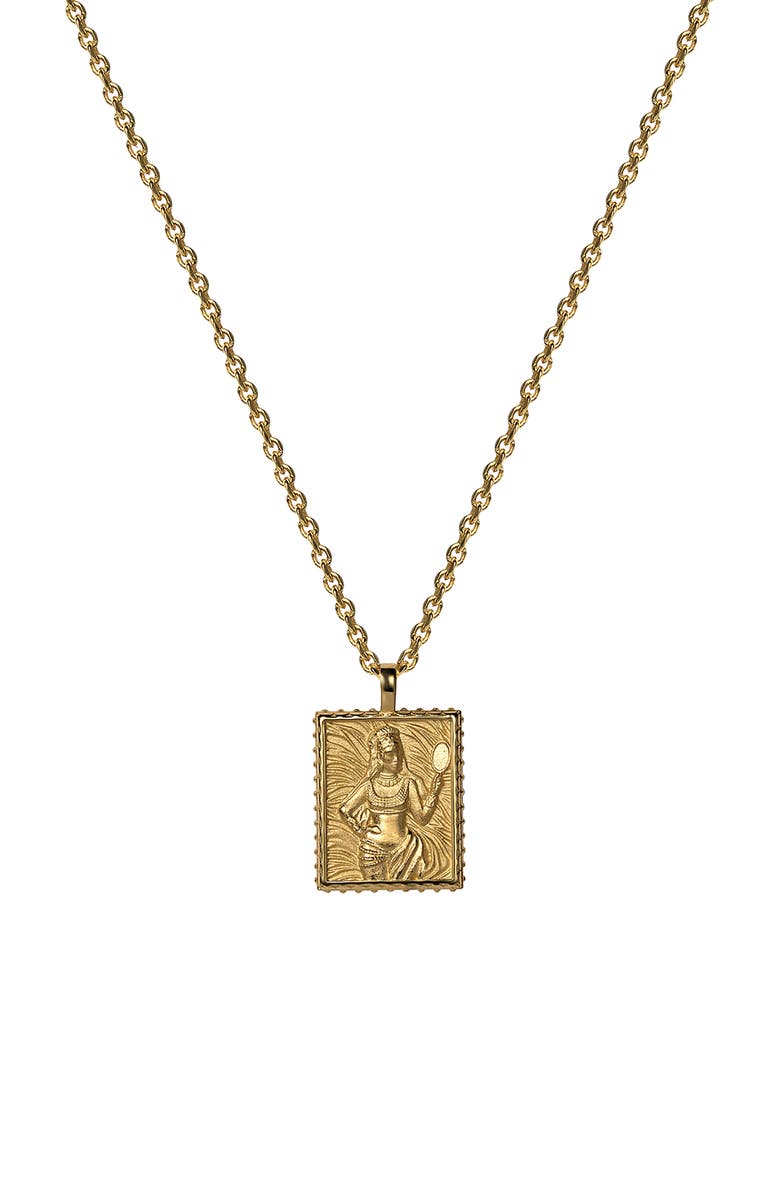 Awe Inspired Mini Oshun Pendant Necklace, Main, color, 