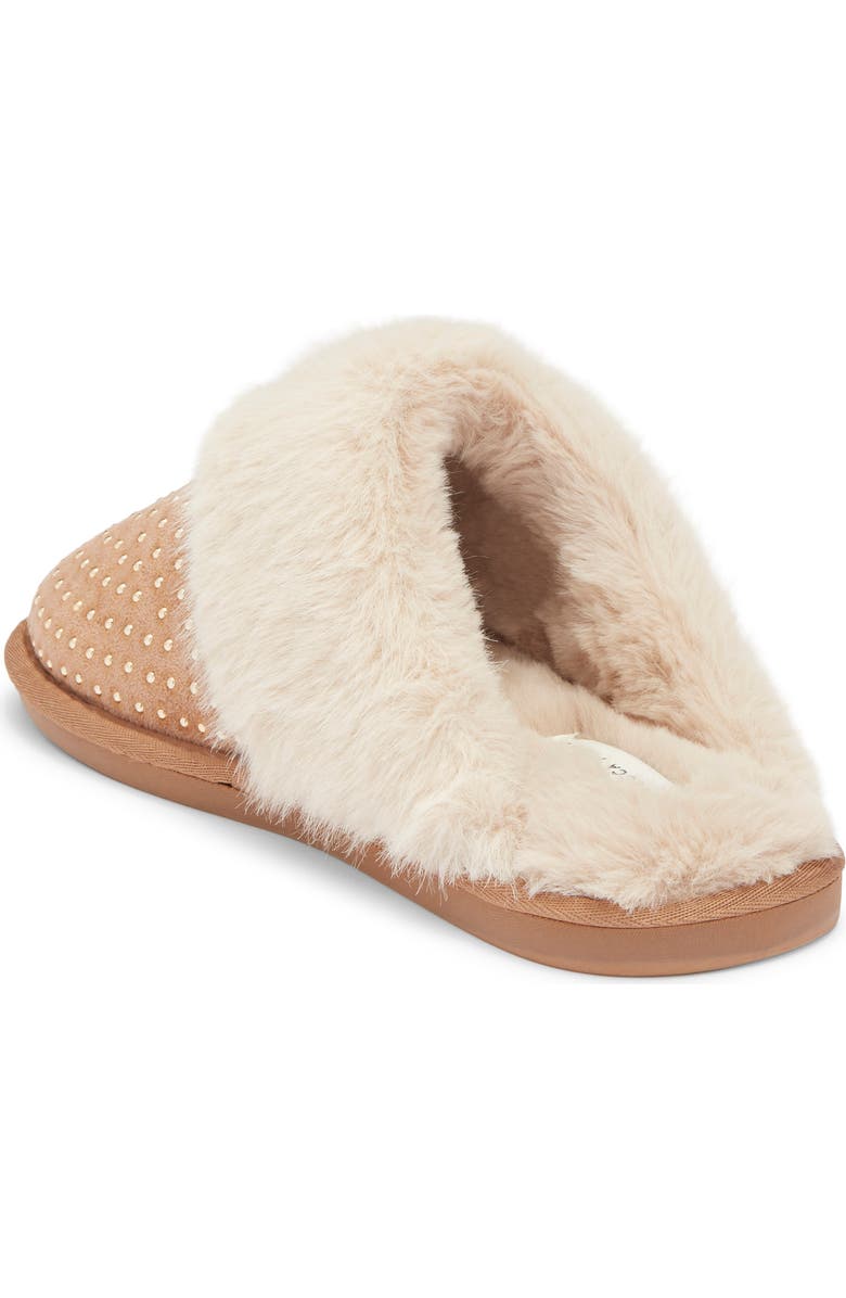 Rebecca Minkoff Marni Faux Fur Lined Scuff Slipper, Alternate, color, Tan
