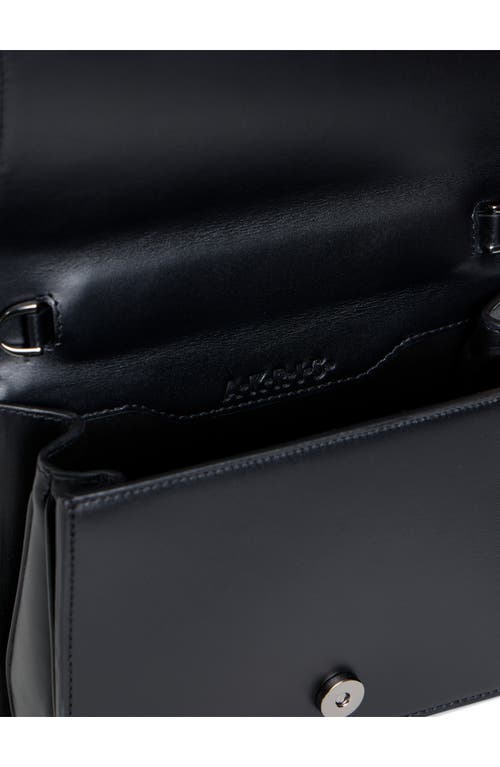 Akris Mini Alice Top Handle Bag In Black