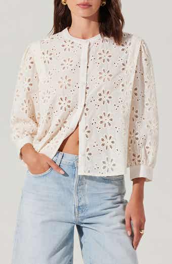 Savanna Cotton Eyelet Top