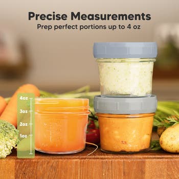 12-Pack Prep Jars Baby Food Storage Glass Containers