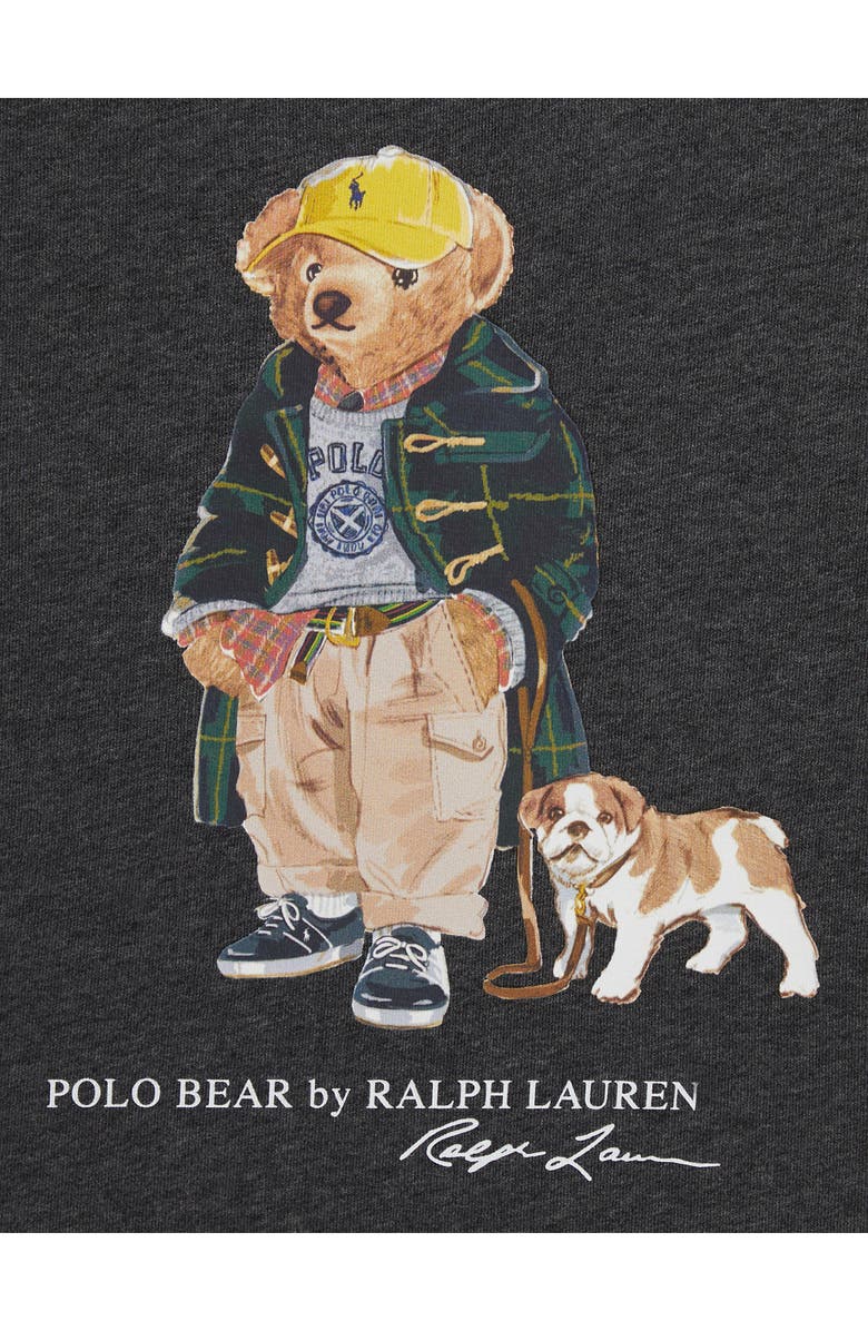 Polo Ralph Lauren Kids' Polo Bear Fleece Crewneck Sweatshirt, Alternate, color, Grey