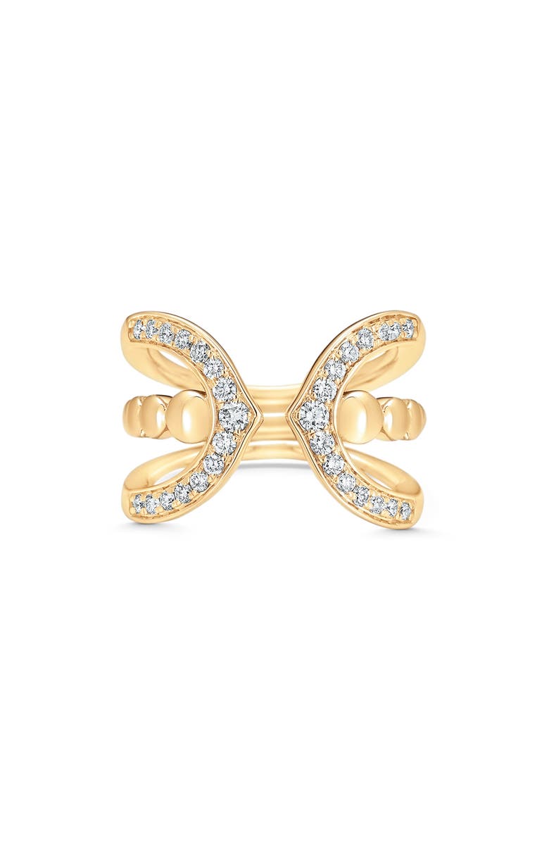 Sara Weinstock Lucia Pavé Diamond Open Ring, Main, color, 