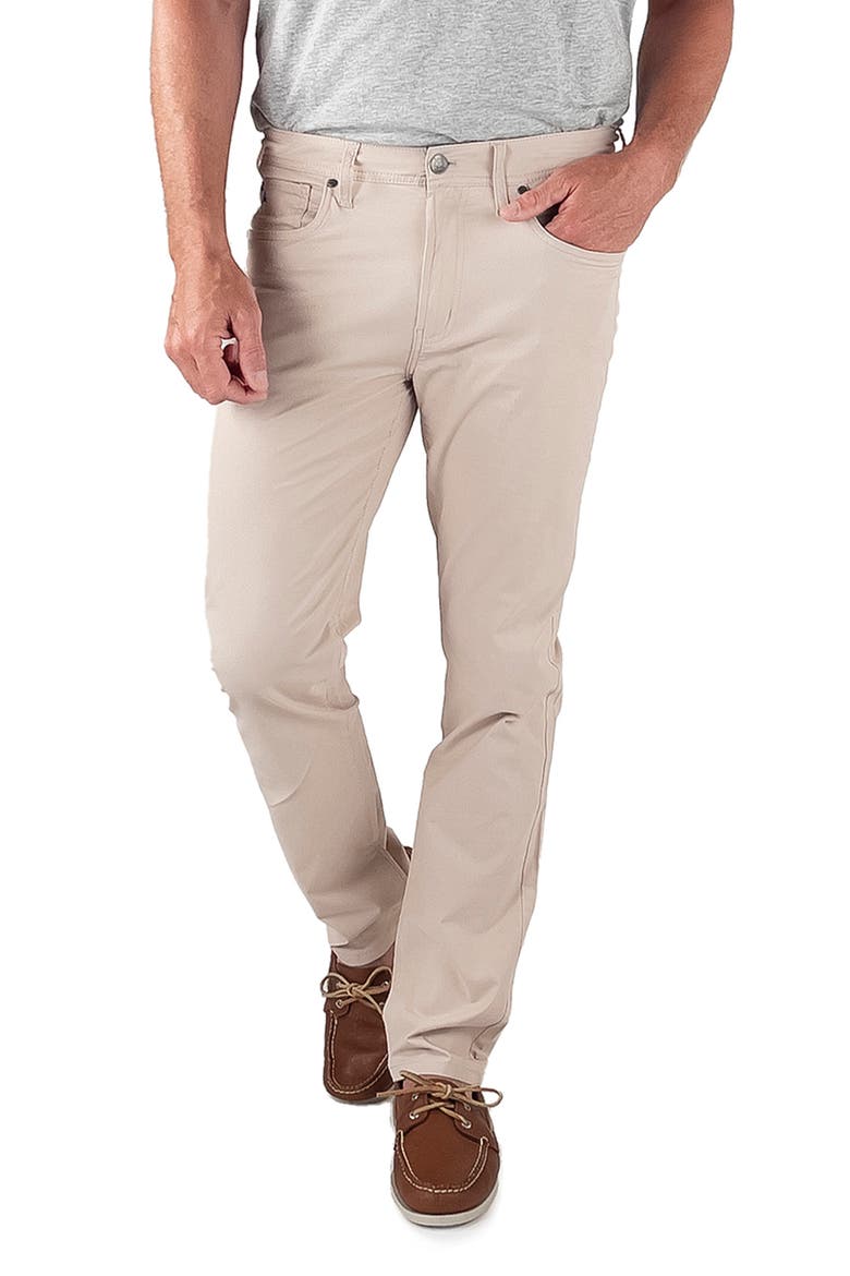 Performance Athletic Fit Pants, Main, color, STONE