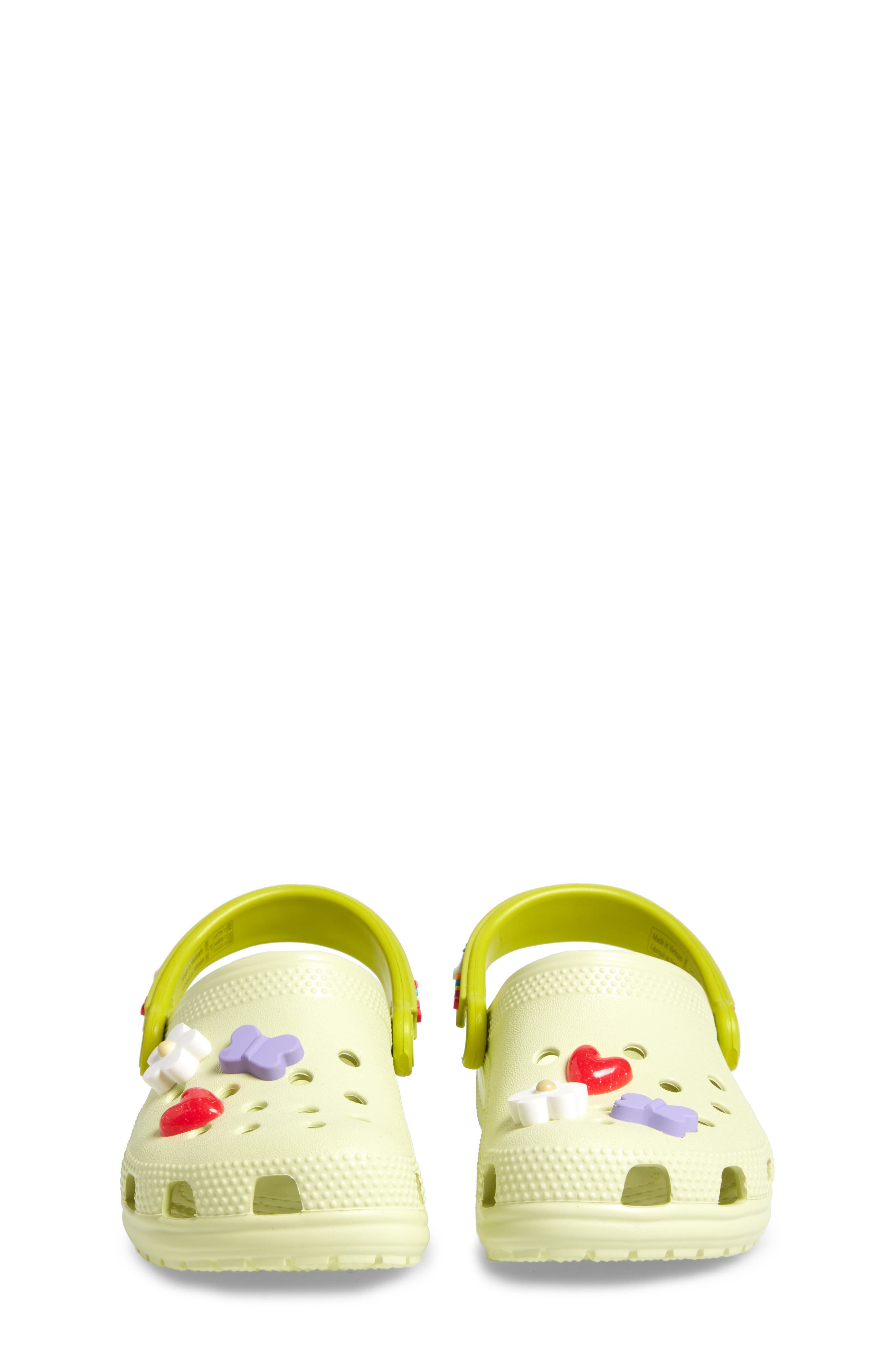 CROCS Kids' Classic Friendship Bracelet Clog with Jibbitz<sup>™</sup> Shoe Charms, Alternate, color, Frothy Green