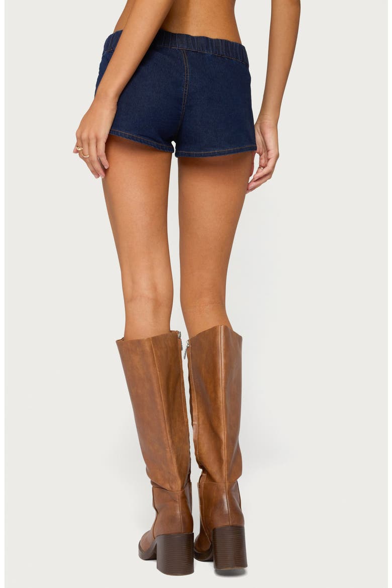 Aggie Micro Denim Shorts, Alternate, color, BLUE