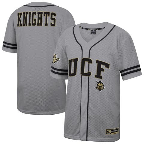 Men's Colosseum Gray UCF Knights Free Spirited Baseball Jersey