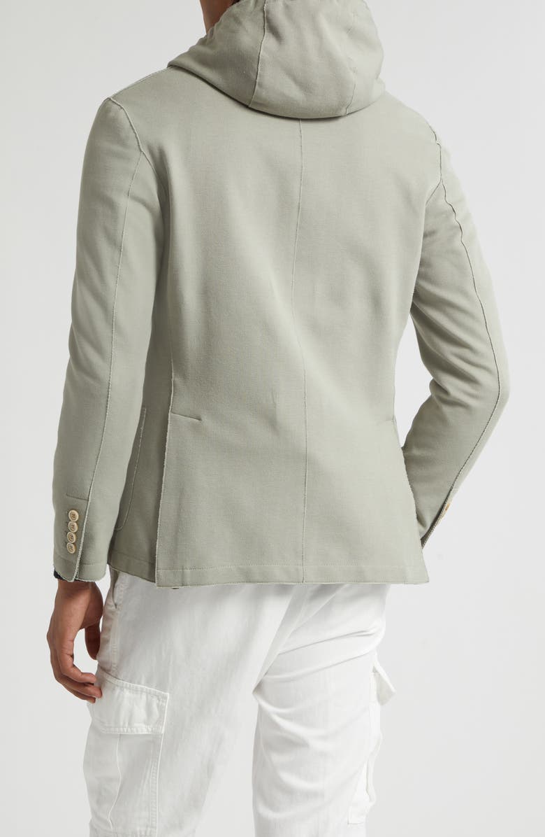Eleventy Cotton Blend Sport Coat with Removable Hooded Bib, Alternate, color, 07B Green