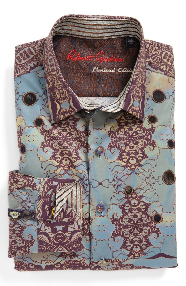 Robert Graham Regular Fit Sport Shirt, Alternate, color,