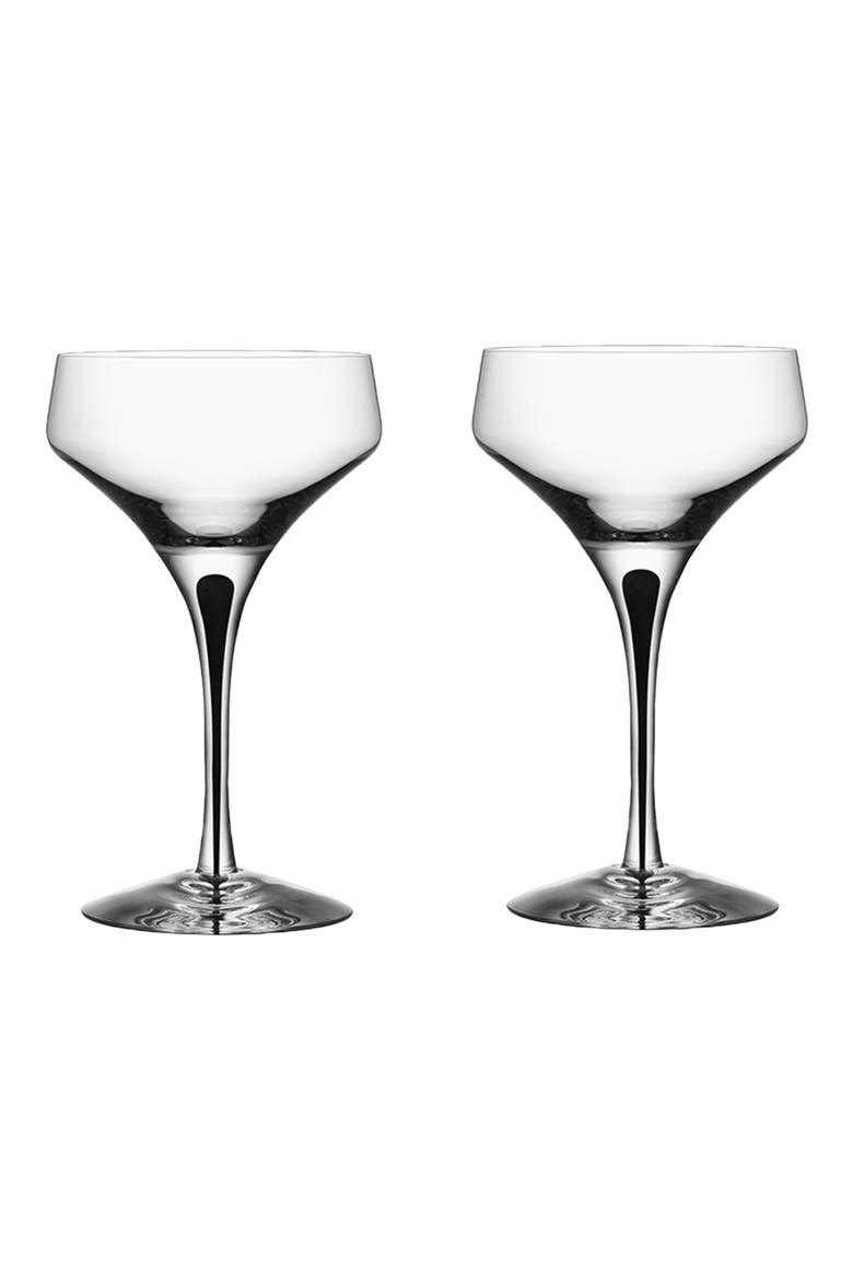 Set of 2 Metropol Coupe Glasses, Main, color, CLEAR