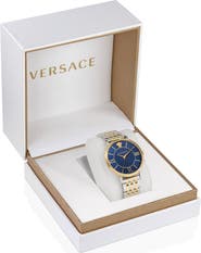 Versace V-Eternal Stainless Steel Strap Watch, 42mm