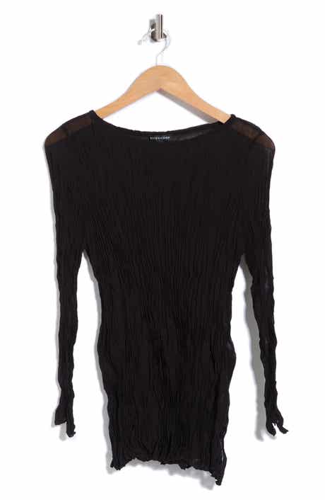 Bateau Neck Silk Tunic
