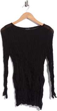 Eileen Fisher Bateau Neck Silk Tunic