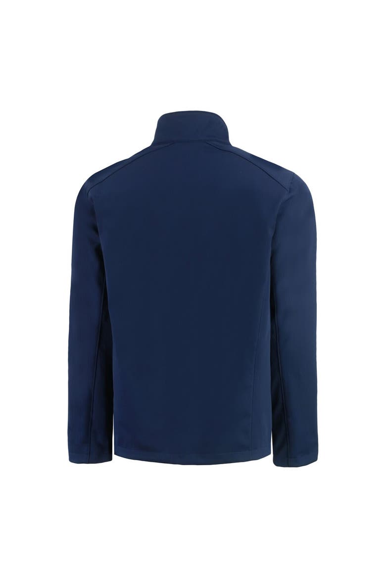 Men's Cutter & Buck  Navy Ole Miss Rebels Evoke Eco Softshell Recycled Full-Zip Jacket, Alternate, color, Navy