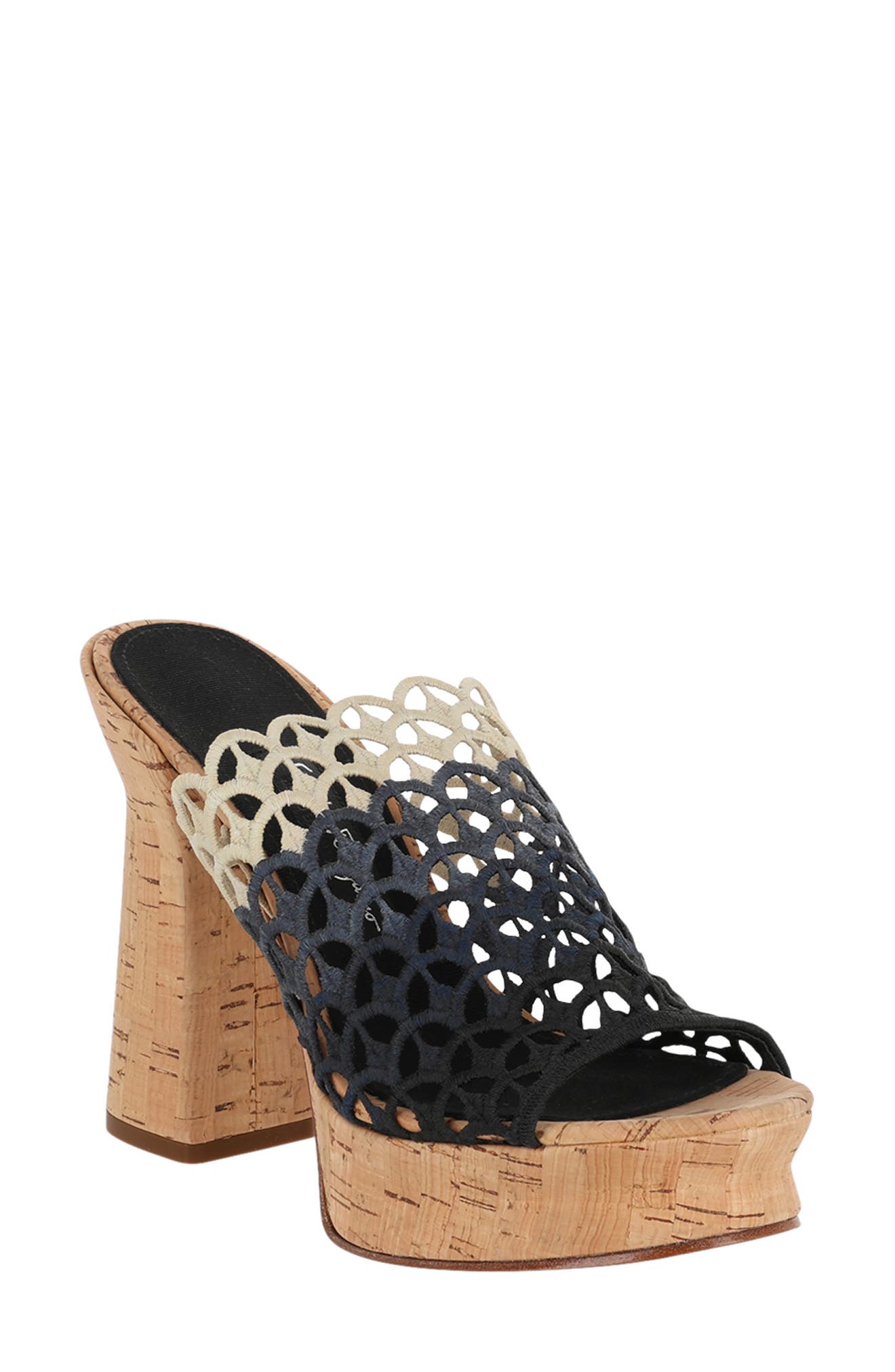 FERRAGAMO Cork Platform Sandal, Main, color, 