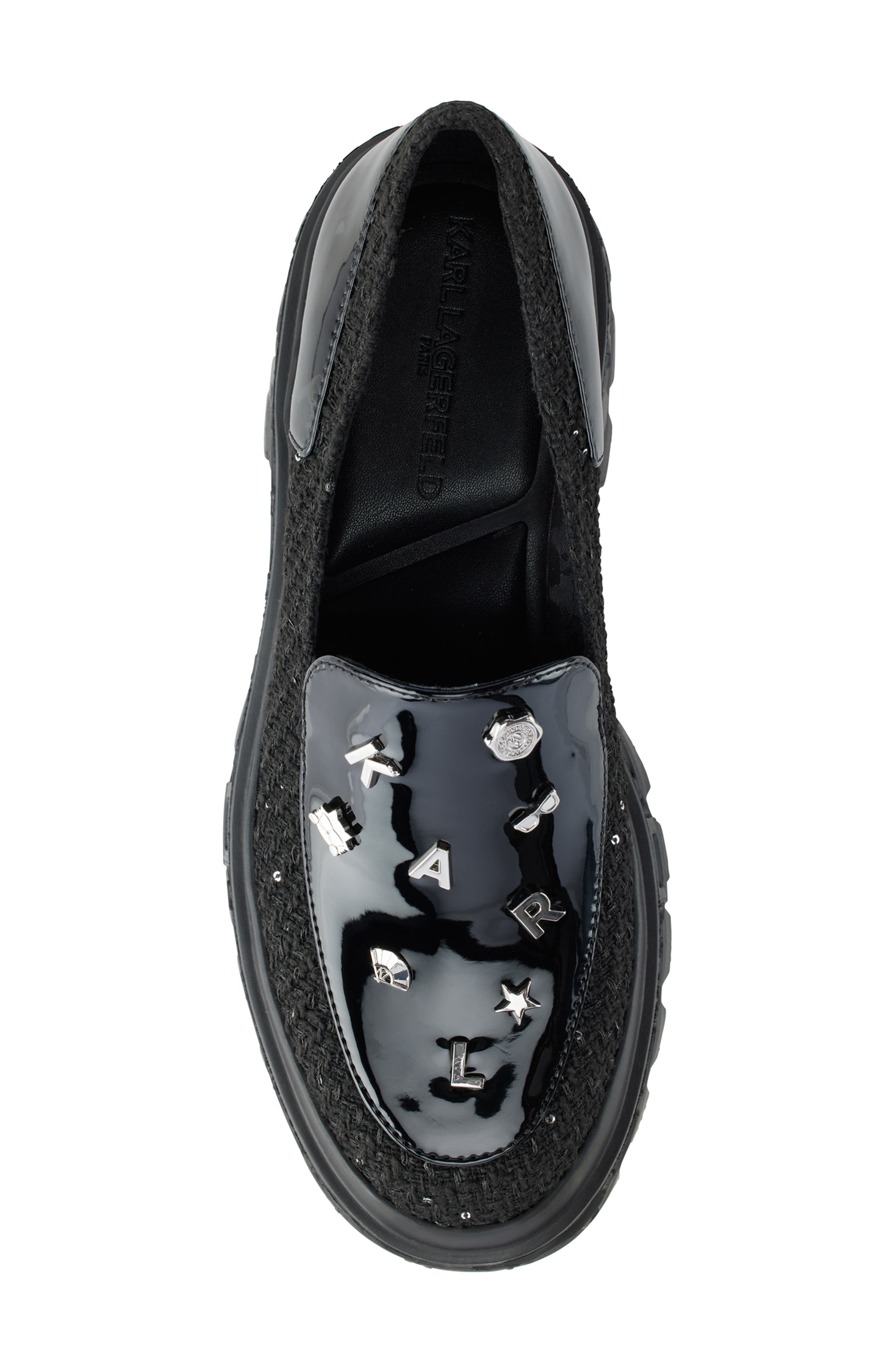 KARL LAGERFELD PARIS Lylah Sneaker, Alternate, color, Black