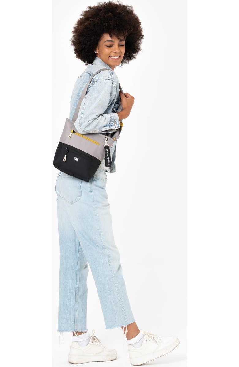 Sherpani Sadie Nylon Crossbody Bag RFID Protection and Removable Coin Purse, Alternate, color, Wasabi Stone