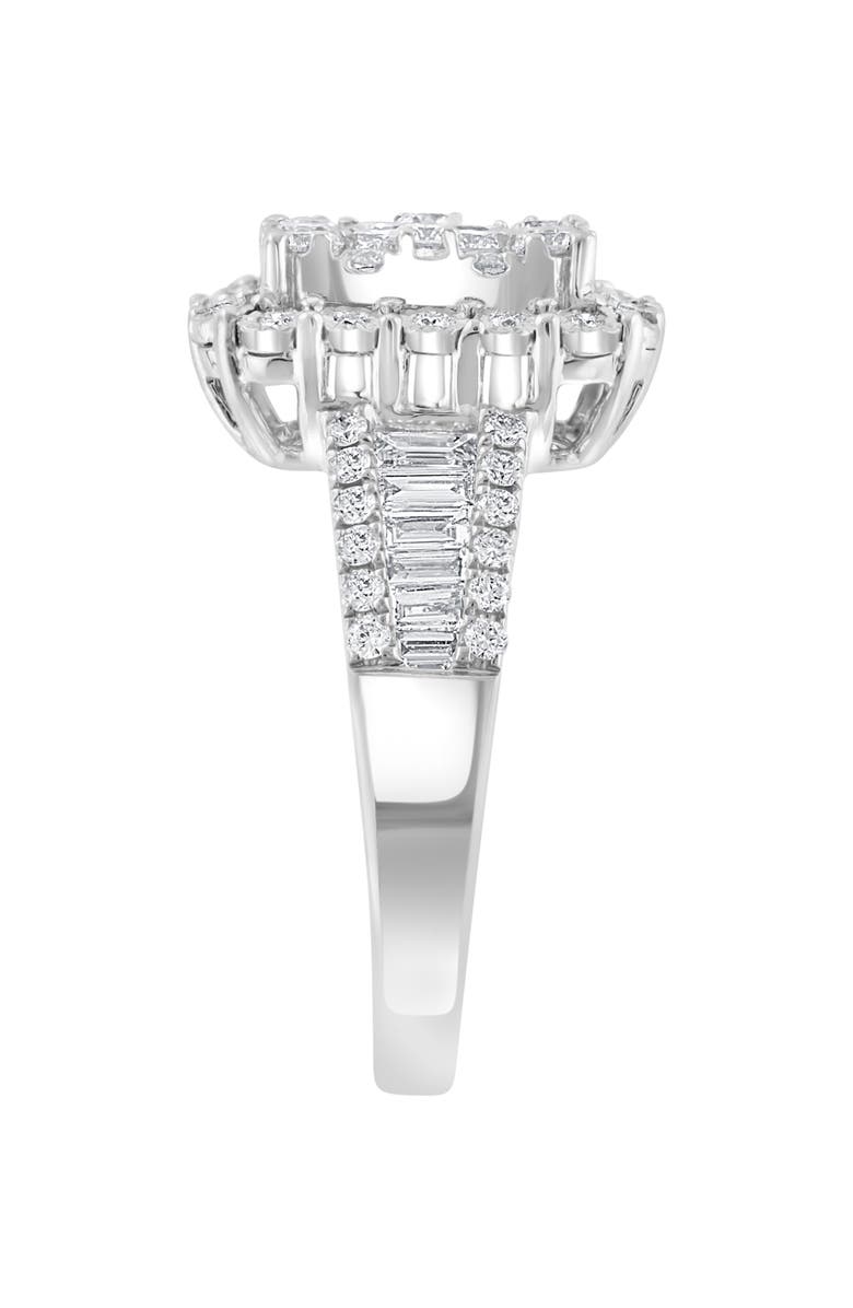 EFFY 14K White Gold Pavé Diamond Halo Ring - 1.15ct., Alternate, color,