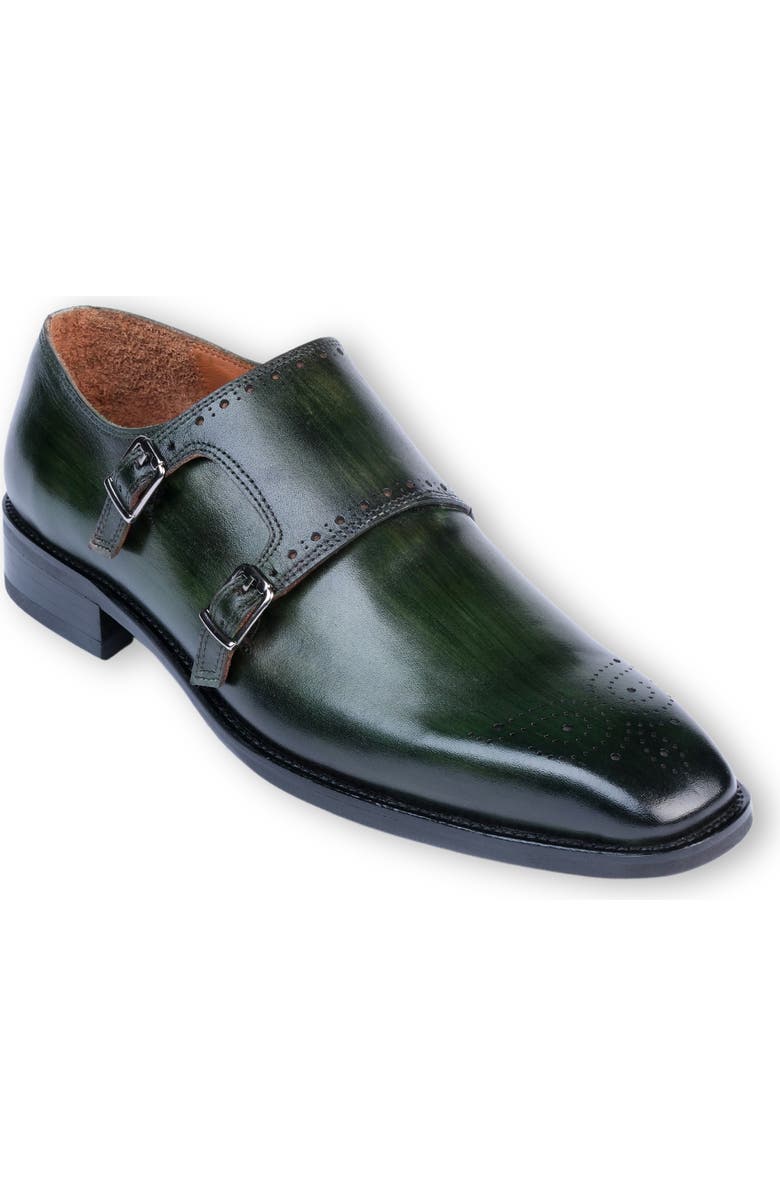 VELLAPAIS Dorchester Double Monk Strap Leather Loafer, Main, color,