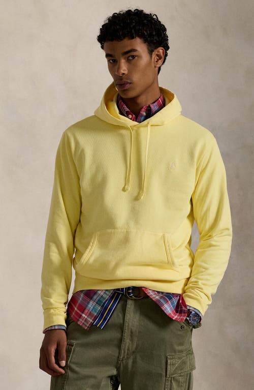 Polo Ralph Lauren Cotton French Terry Hoodie In Yellow
