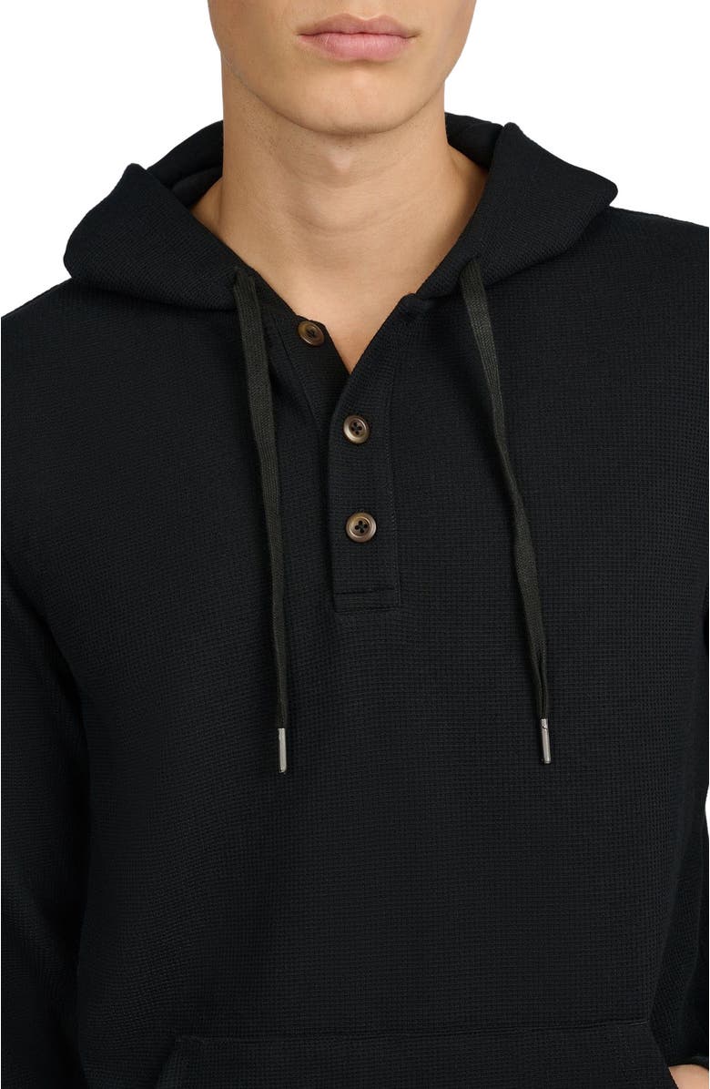 Onia Waffle Half Button Hoodie, Alternate, color, 