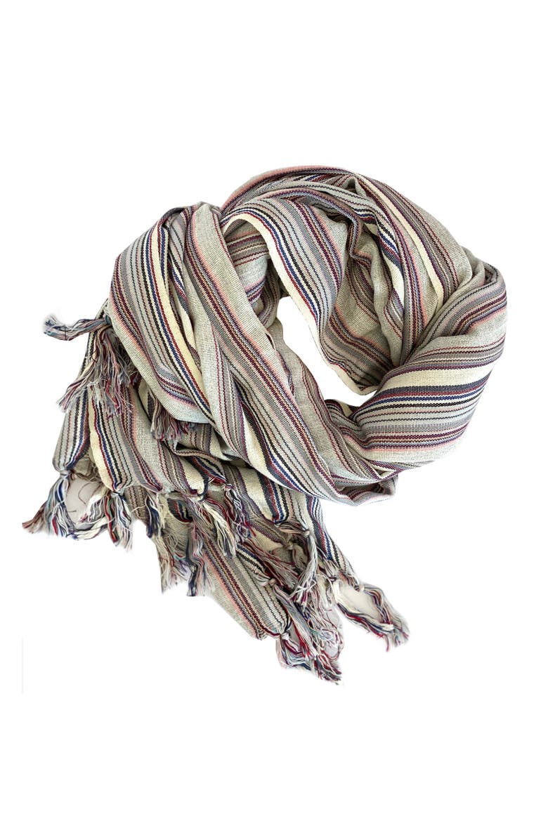 Eco Hilana Casablanca Sustainable Turkish Towel / Blanket, Alternate, color, Gray