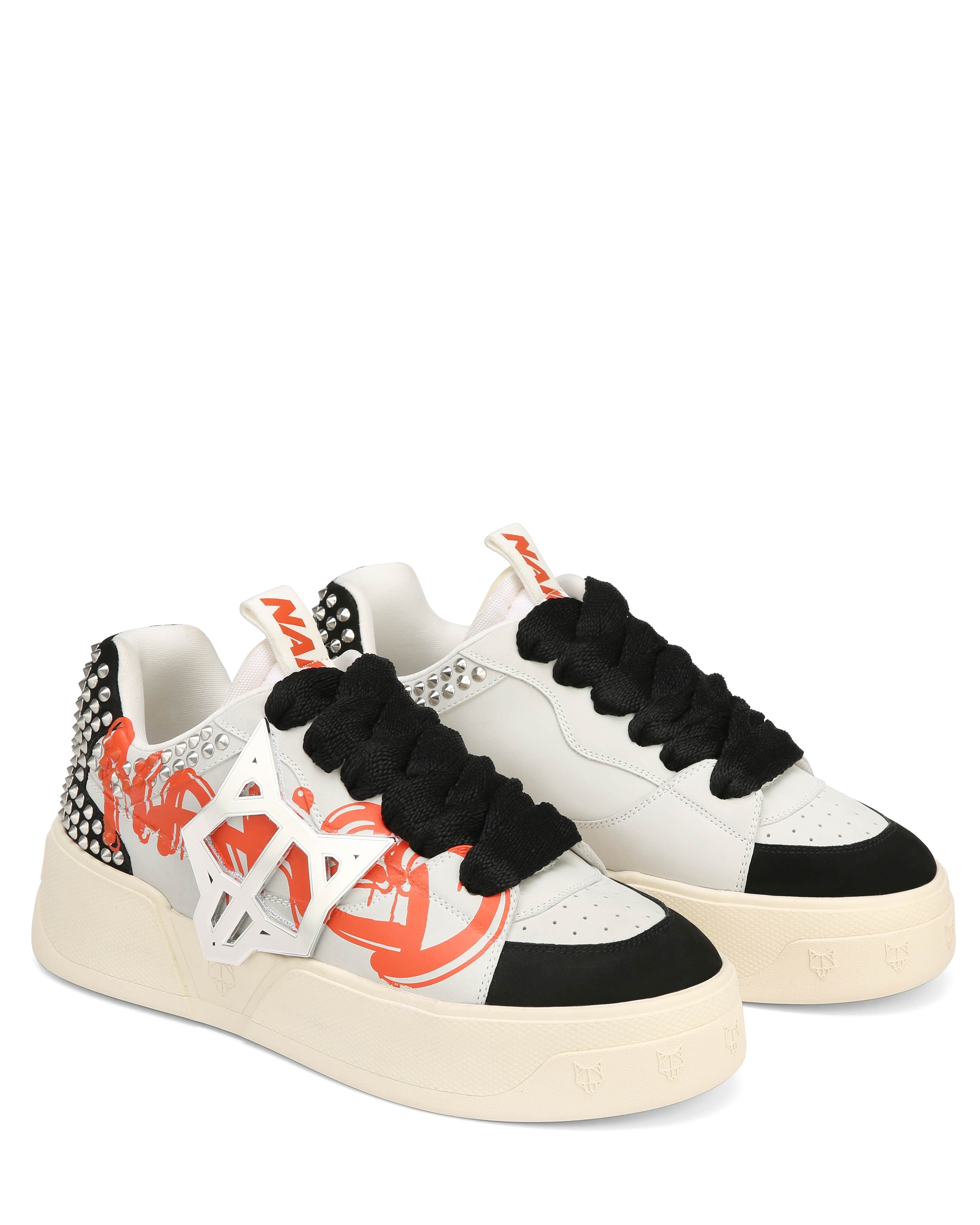 Naked Wolfe Kosa Sneaker, Alternate, color, Black/Orange
