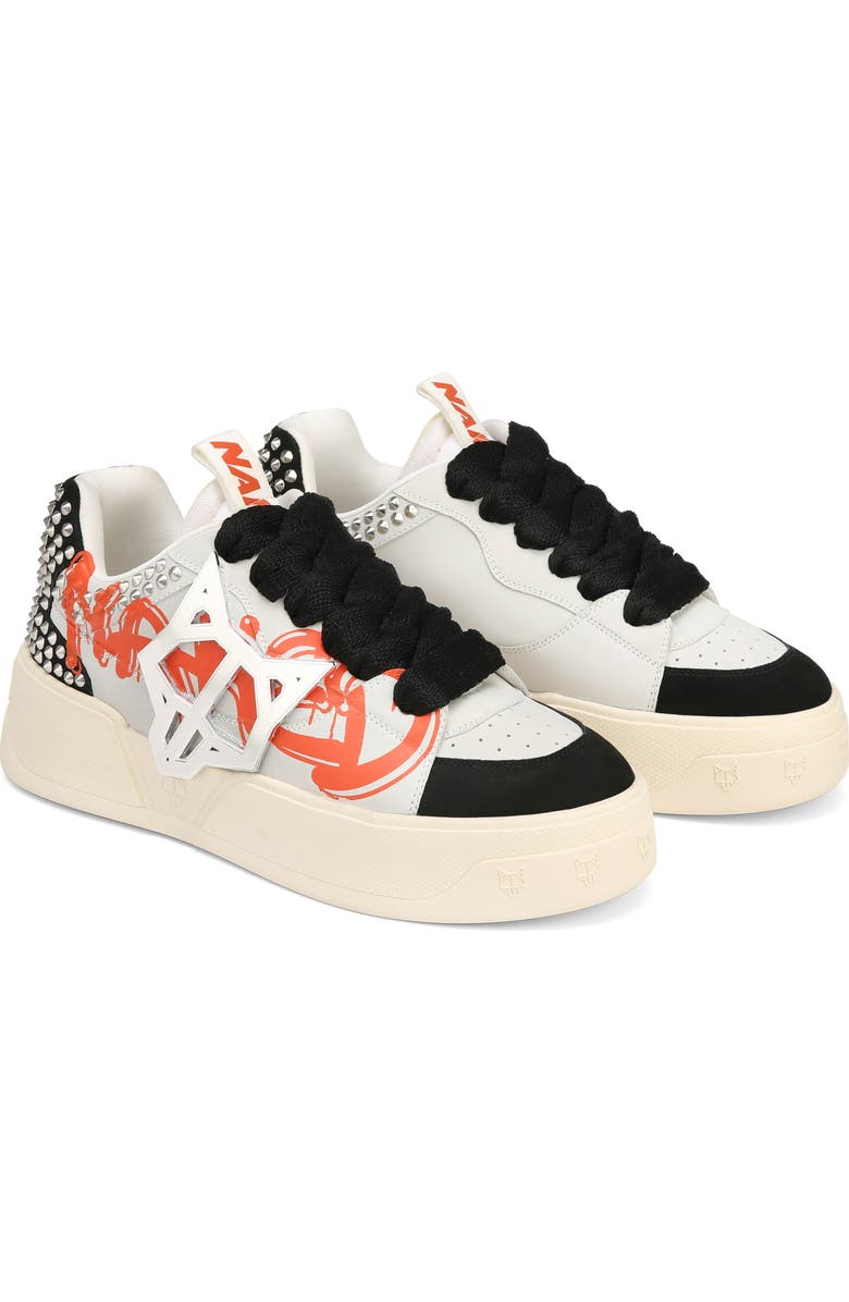 Naked Wolfe Kosa Sneaker, Alternate, color, Black/Orange