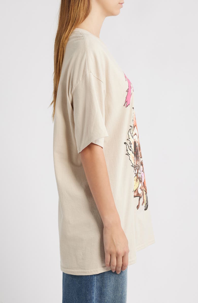 Merch Traffic Metallica Skull Cotton Graphic T-Shirt, Alternate, color, Sand