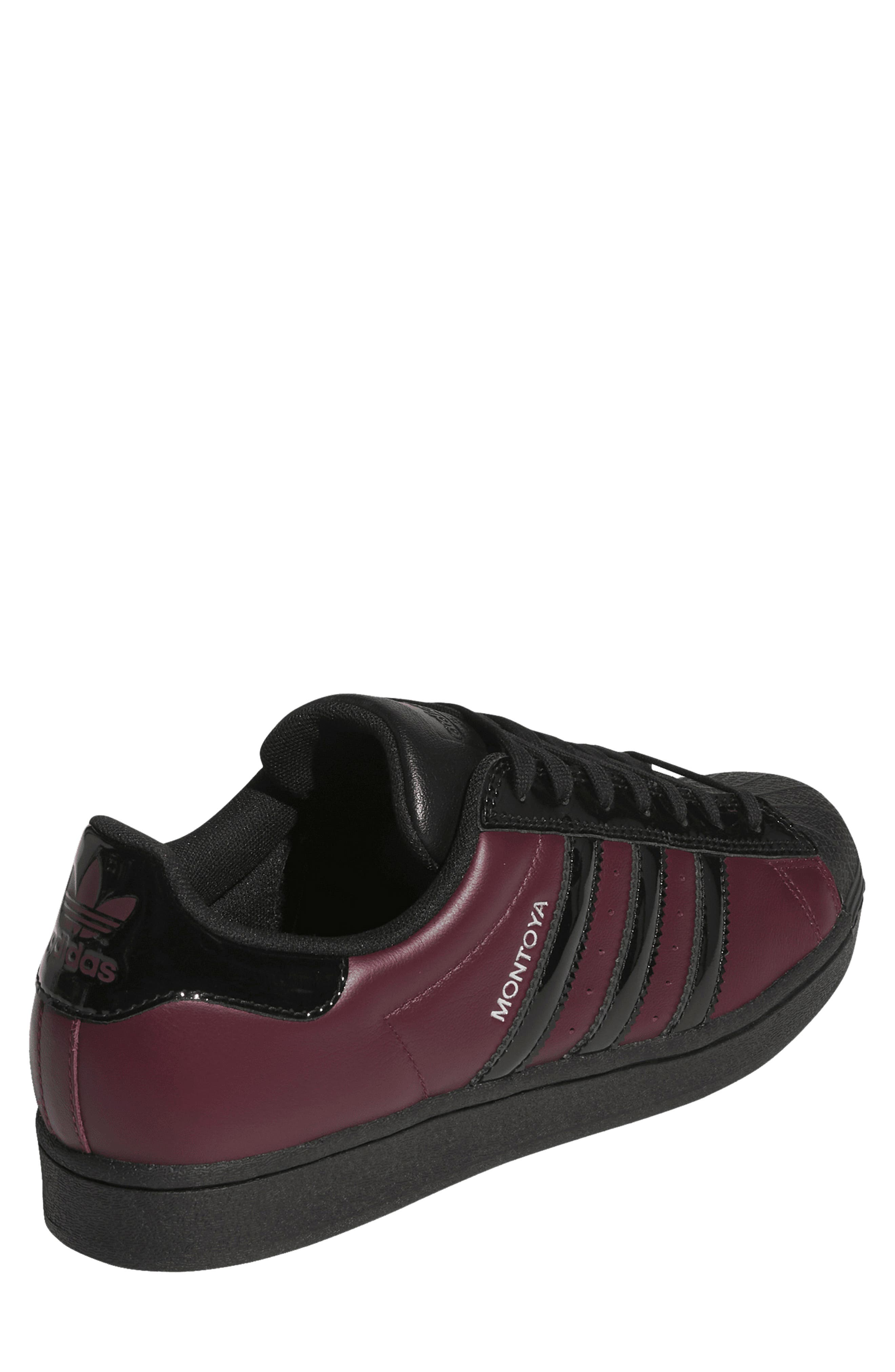Superstar X Marcos Leather Sneaker, Alternate, color, MAROON