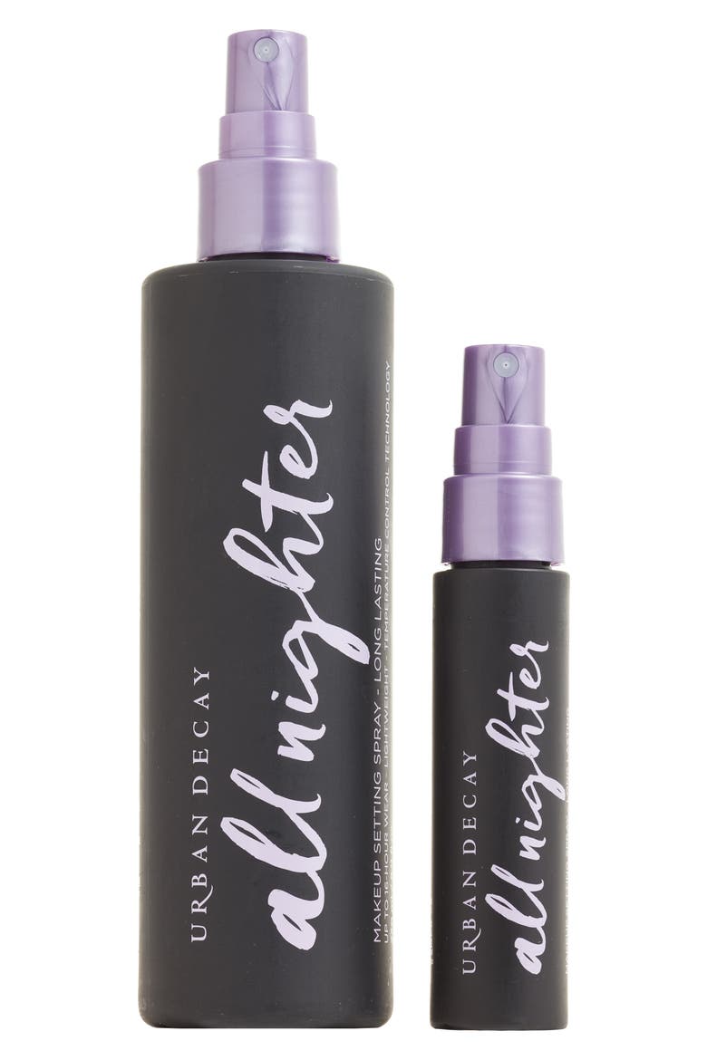 All Nighter Long Lasting Setting Spray Jumbo & Travel Duo (Nordstrom Exclusive), Main, color, NO COLOR