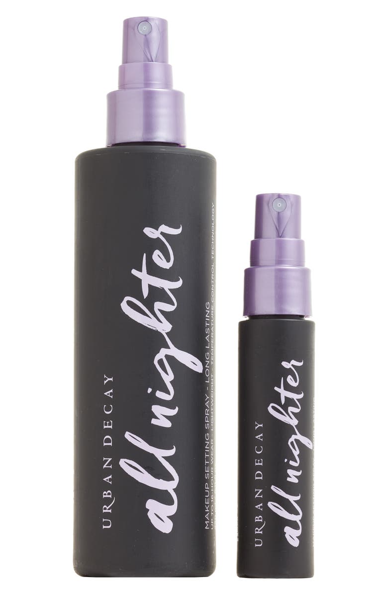Urban Decay All Nighter Long Lasting Setting Spray Jumbo & Travel Duo, Main, color,